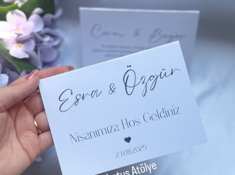 Davet Masası Kartları 20 adet Model 1 Davet Masası Kartları 20 adet Model 1