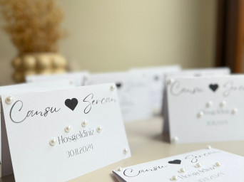 İncili Davet Masası Kartları 20 adet 