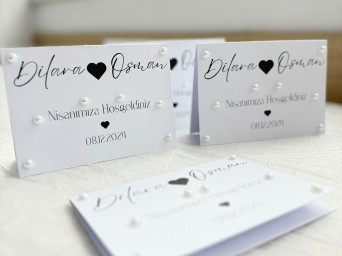 İncili Davet Masası Kartları 20 adet 