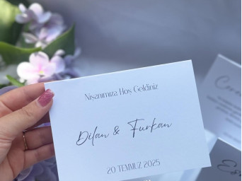 Davet Masası Kartları 20 adet Model 3 Davet Masası Kartları 20 adet Model 3