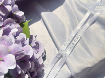 İncisiz Yüzük Kurdelesi - Beyaz Renk İncisiz Yüzük Kurdelesi - Beyaz Renk