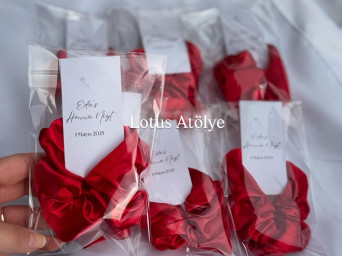 50 Adet - Kına Hediyeliği - Saten Saç Tokası