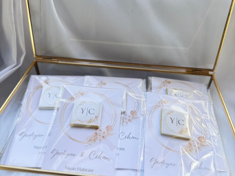 50 Adet - Kartlı Madlen Çikolata