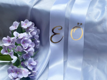 Takı Kurdelesi Beyaz Renk (2 adet ) 